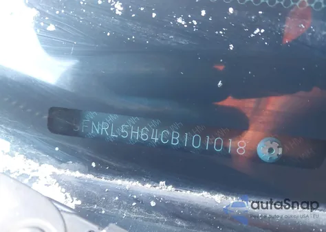 2012 Honda Odyssey Ex-L from USA, damaged, VIN 5FNRL5H64CB101018